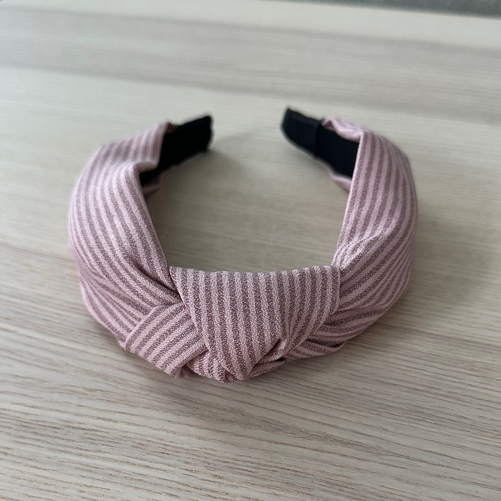 Pink Striped Headband